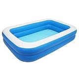 Inflatable Swimming Pool Family Full-Sized Inflatable Pools 102" x 70" x 22" Thickened Family Lounge