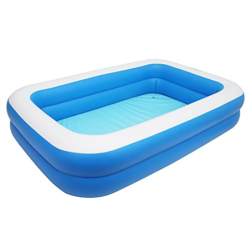 Inflatable Swimming Pool Family Full-Sized Inflatable Pools 102" X 70" X 22" Thickened Family Lounge Pool For Kids & Adults Oversized Kiddie Pool Outdoor Blow Up Pool For Backyard, Garden #TOP5
