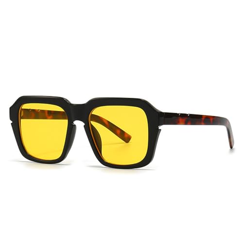 Lunettes de soleil vintage carrées LVTFCO pour femmes et hommes avec verres dégradés UV400