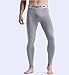 Herren Thermal Leggings Plus Kaschmir Bottoms Unterwäsche Stylish Tight Long Johns Für Unterhosen Legging-Grau_XL