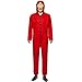 Produktbild Unisex La Casa De Pape Maske Cosplay Bekleidung Pullover Kostüme Body Suit Rot Anzug Halloween Overall Jumpsuit (Overall+Maske, X-Large)