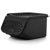 Tupperware Knoblauch- und Schalottendose 2,3 L - Lichtdichte Küchenaufbewahrung - Optimale Frischhaltung - Abnehmbarer Klappdeckel - Polypropylen - 21x19x11,8 cm - Familienküche