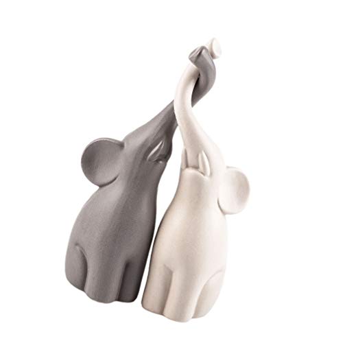VOSAREA 2 Paia di Elefanti Statua di Elefante