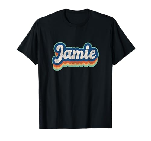 Jamie First Name Boy Vintage Style 70s 80s Personalized T-Shirt