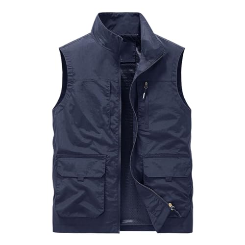 Men's Outdoor Sports Thin Waistcoat With Multi-Pocket Fashion Sleeveless Jacket For Daily Wear3