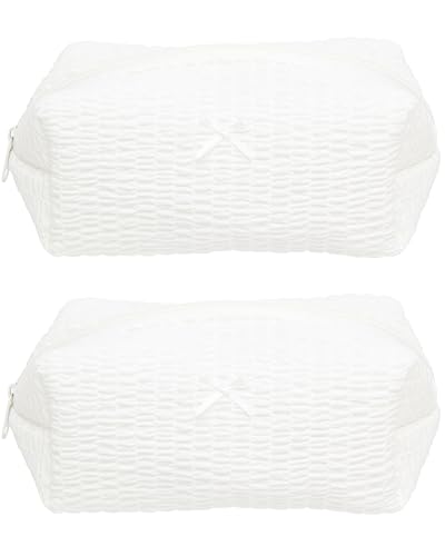 Petites trousses de maquillage PAZIMIIK pochette cosmétique zippée pinceaux beauté femme lot de 2