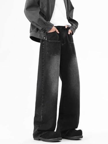 Men's Jeans American Vintage Spring Autumn Straight Loose Casual Pants4