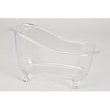  Accentra Deko Badewanne Kunststoff transparent zum Befüllen 26x13,7x15,5cm