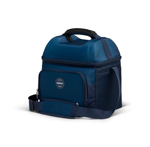Image of Igloo Gripper Hardtop Lunchbox | 22 Can Capacity Cooler Bag | Blue Shale