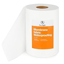 6 Inches X 75 Feet Waterproofing Membrane Fabric, Roll Anti-Fracture Non-Woven Liquid Waterproof Fiberglass Mesh Tape for Bathroom Shower Walls, Floors, Tiles, Seam