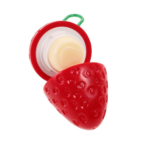 Gatuida Bálsamo Labial Hidratante con Diseño Fresa Reparación Eficaz de Labios Secos y Agrietados Compacto y Portátil para Cuidado Labial Diario Unisex