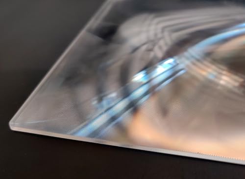Image of Fresnel Lens, 200x200mm, Focal Length 100mm, Acrylic Lens (not Glass), for Physics Classroom, Solar Heating, Magnifiying. (Focal Length 100mm)