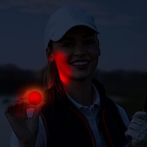 Junkin 12 Pack Glow In The Dark Golf Balls Light Up Golf Balls Night Led Golf Balls For Men Kids Women Trick And Novelty Golf Balls Luminous Gift Sets Accessories (Red, Green, White) #TOP5