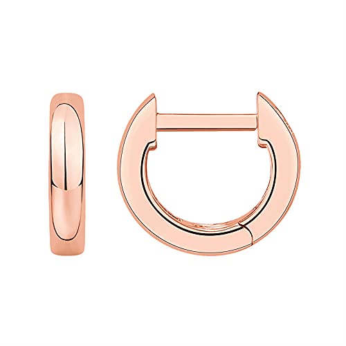 Image of PAVOI 14K Gold Plated Chunky Huggies Earrings for Women - 925 Sterling Silver Posts Small Gold Huggie Hoop Earrings - Ultra Thick Hoops Trendy Jewelry