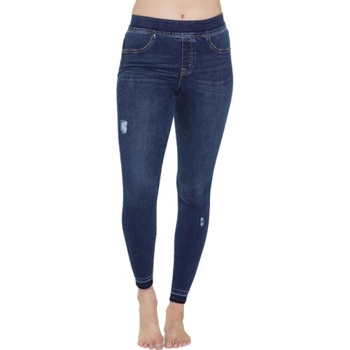 SPANX Women's Ankle Skinny Jeans, Medium Wash, Small