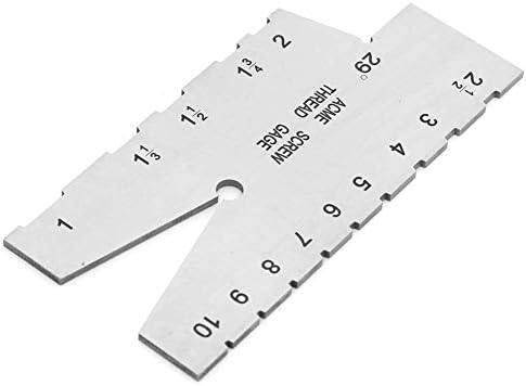 Thread Gauge - 29 Degree Acme Stainless Steel Screw Thread Gauge Measuring Gauge Tool