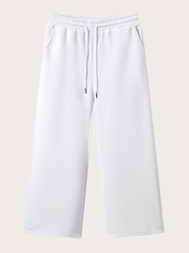 Image of JMIERR Men's Casual Baggy Pants Lightweight Wide Leg Lounge Travel Pants Streetwear with Pockets