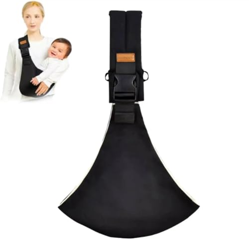 Imagen de Touosy Ajustable Mochila Portabebes Fular Porteo Bebe Marsupio Bebe Ergonómico Portátil Cómodo y Transpirable Soporte Estable Baby Carrier All Seasons para Bebés de 6 a 36 Meses Lateral Sling