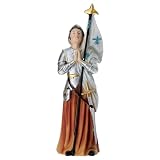 Holyart Statues en résine et PVC: Statuette de Jeanne d'arc en résine Peinte 30 cm