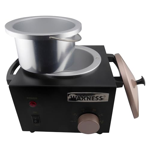 Image of Waxness WN-5001 Elite-Series Professional Wax Heater - Black, 1 lb Capacity, Electronic Temperature Control, 150W, for Professional Use