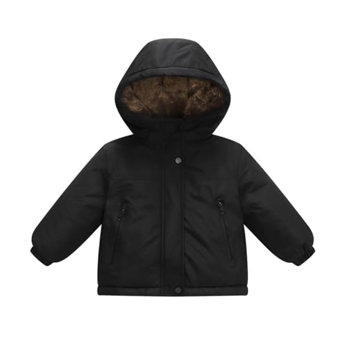 DINGDONG'S CLOSET Youth Kid Tollder Boy Girl Winter Coats Hooded Puffer Jacket Parka Fleece Snow Outwear