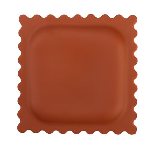 Repose Cuillère à Chaleur de Cuisine Porte Cuillère en Forme de Ravioli Repose CuillèRe Cuisine en Silicone Accessoires de Cuisine sympas et Mignons Pour La Cuisine La Maison La Salle à Manger Brun