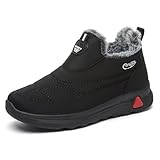 Botas de Nieve Hombre Impermeables Botines para Invierno Lígeras tallas grandes Fácil Ponerse Vestir zapatillas ortopédicas caminar