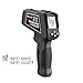 Dual Laser Digital Infrared Thermometer -50°C~600°C (-58°F~1112°F) Temperature Meter Non-Contact Industrial Pyrometer Tester IR Industrial High Temp Thermometer with LCD dispaly (KM-IT600ST)