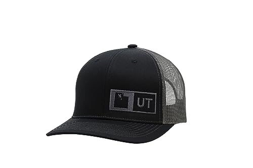 Trucker Hat - Utah (Black/Graphite) Snapback