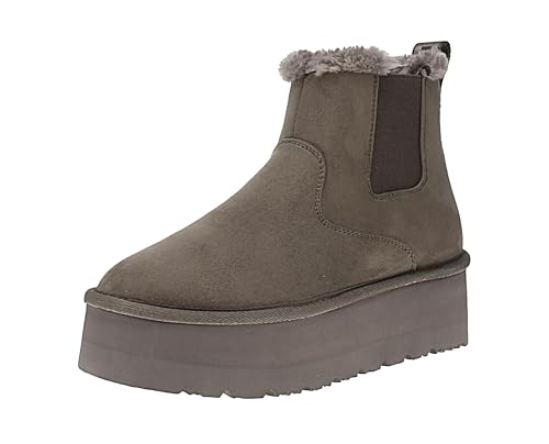 REPLAY Damen Stiefeletten mit Plateau, Grey 028 (Grau), 35