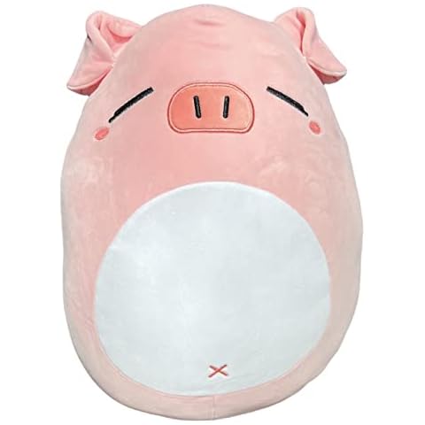 Snuggaboos 17-Inch Pyper The Pig - Large, Ultra-Soft Squish Plush Pillow - Adorable Pink Cuddly Toy for Kids and Adults Cover