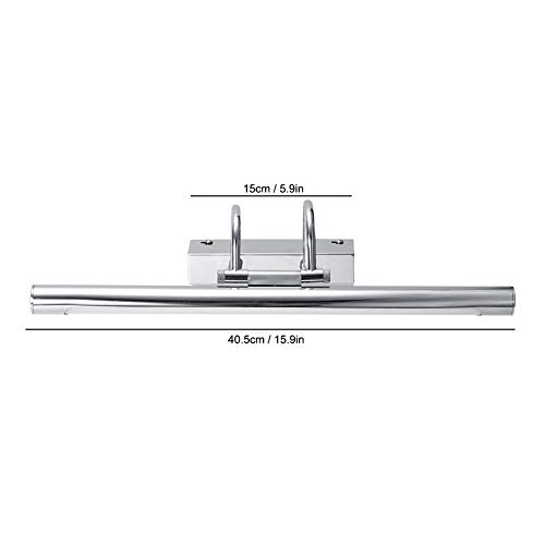 Luz de espejo de 8W en acero inoxidable y acrílico para baño 3