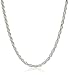 Sterling Silver 040-Gauge Diamond-Cut Rope Chain Necklace, 30"