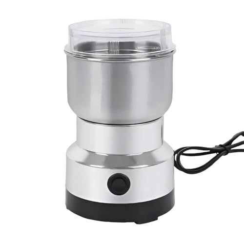 Image of Drumstone (𝐄𝐱𝐥𝐮𝐬𝐢𝐯𝐞 𝟐𝟎 𝐘𝐞𝐚𝐫𝐬 𝐰𝐚𝐫𝐫𝐚𝐧𝐭𝐲) Mini Mixer Grinder, Electric Stainless Steel Masala & Coffee Grinder - Compact Multifunctional Blender for Baby Food, Chutneys & Spices