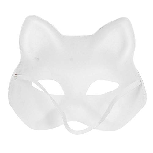 Consejos para Comprar Antifaz batman los mejores 10. 46 Antifaz Fiesta, 5 piezas de máscara blanca en DIY dibujo sin pintar máscara Antifaz Carnaval Máscara Lucha Libre con pintura, pincel, crayones para fiesta de cumpleaños de...