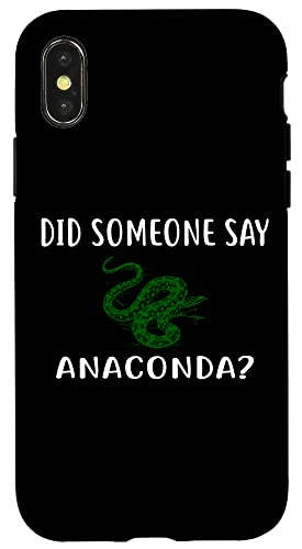 Did Someone Say ANACONDA? T�V���c Funny ANACONDAS �X�}�z�P�[�X iPhone X/XS �p