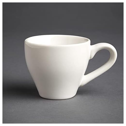 12 x Olympia kafé espressokoppar vit 100 ml 3,5 dl porslin kaffe mjölk Jugs
