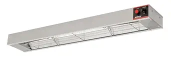 Winco ESH-36, 36-Inch Electric Strip Heater, 850W, 7A, Commercial Grade Infrared Food Warmer, Pass-Through Stations Heating, ETL,Silver