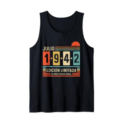 80 Años Julio 1942 Leyenda Regalo 80 Cumpleaños Camiseta sin Mangas