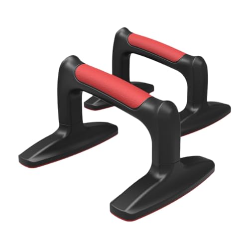Menolana 2 Pieces Push up Stands,Floor Push up Handles,Equipment,Men Women Muscle Training Non Slip Pushup Stands for Workout Exercise, red