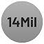 14mil-1pc-silver