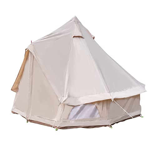 Carpa Bell de lona impermeable para camping 4 personas miniatura 4