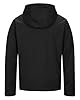 33,000ft Men's Softshell Jackets Outdoor Windproof Coat Breathable Lightweight Windbreaker Casual Functional Jackets with Hood for Running, Cycling,Black 3XL #5