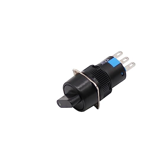 Interruptor giratorio de 16mm selector de dos posiciones 16-11X/2 NA NC 2