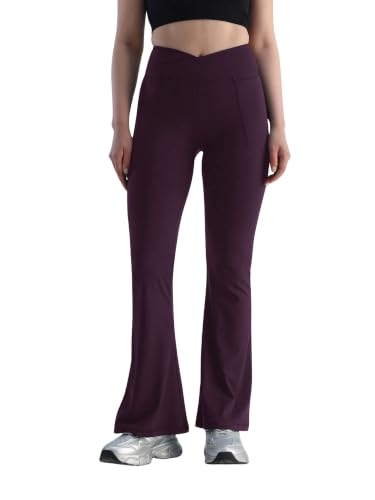 Image of CAVA Extra Tall Hourglass Flared Leggings for Women | V Waistband, Anti Camel Toe Design, Extra Tall Fit, Flared Bottoms, Deep Pockets, Sculpting Stretch Fabric