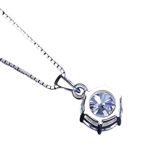 Collier moissanite pureté D en argent sterling 925, l'excellence de la joaillerie