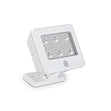 BRILONER - LED Außenlampe mit Bewegungsmelder, ohne Stromanschluss, IP54, kaltweißes Licht, Außenleuchte, Wandleuchte aussen, LED Strahler außen, Außenbeleuchtung, Außenwandleuchten, Weiß