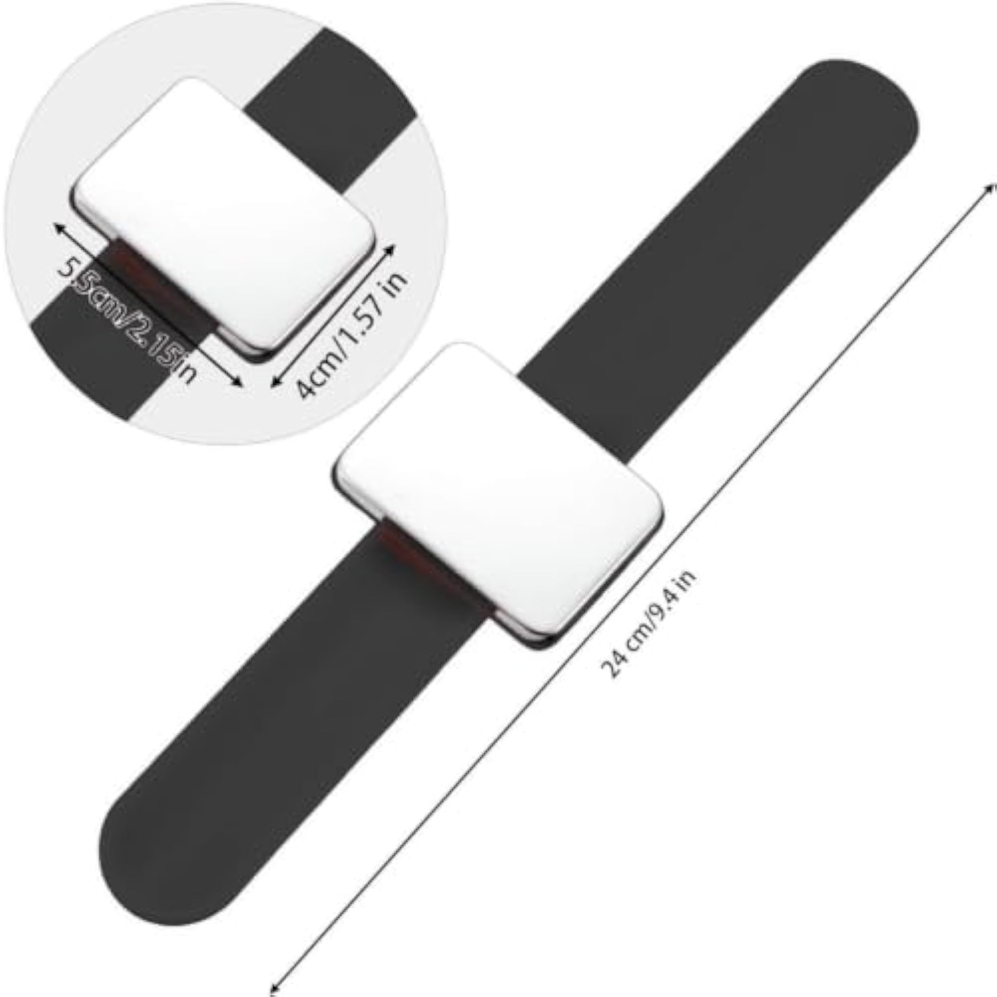 Adjustable Magnetic Wrist Pin Cushion with Silicone Band