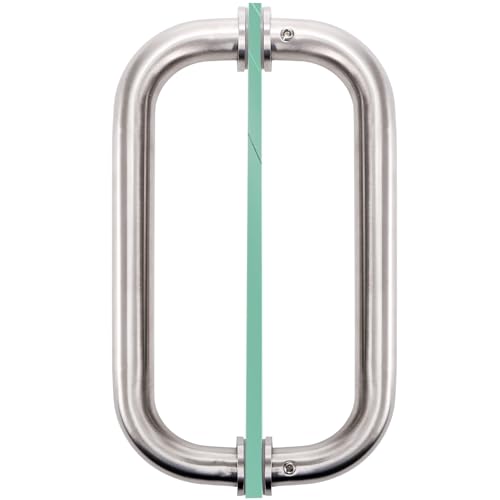 Peohud 8 Inches Glass Shower Door Handle, Back to Back Round Door Pull for Frameless Shower Doors...