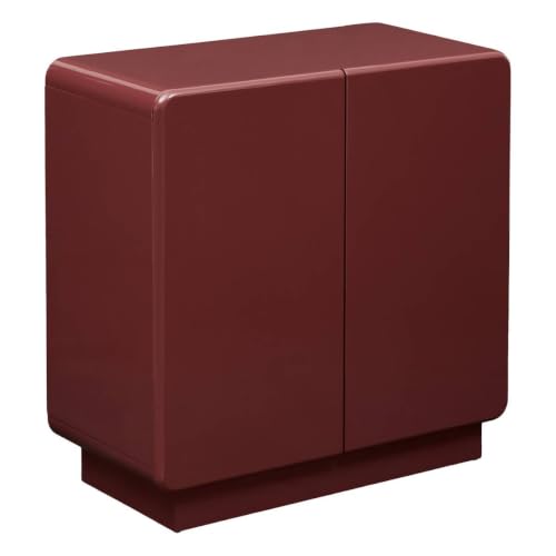 Atmosphera - Aparador Douglas Cuadrado de 80 x 80 cm, con 2 Puertas, Rojo
